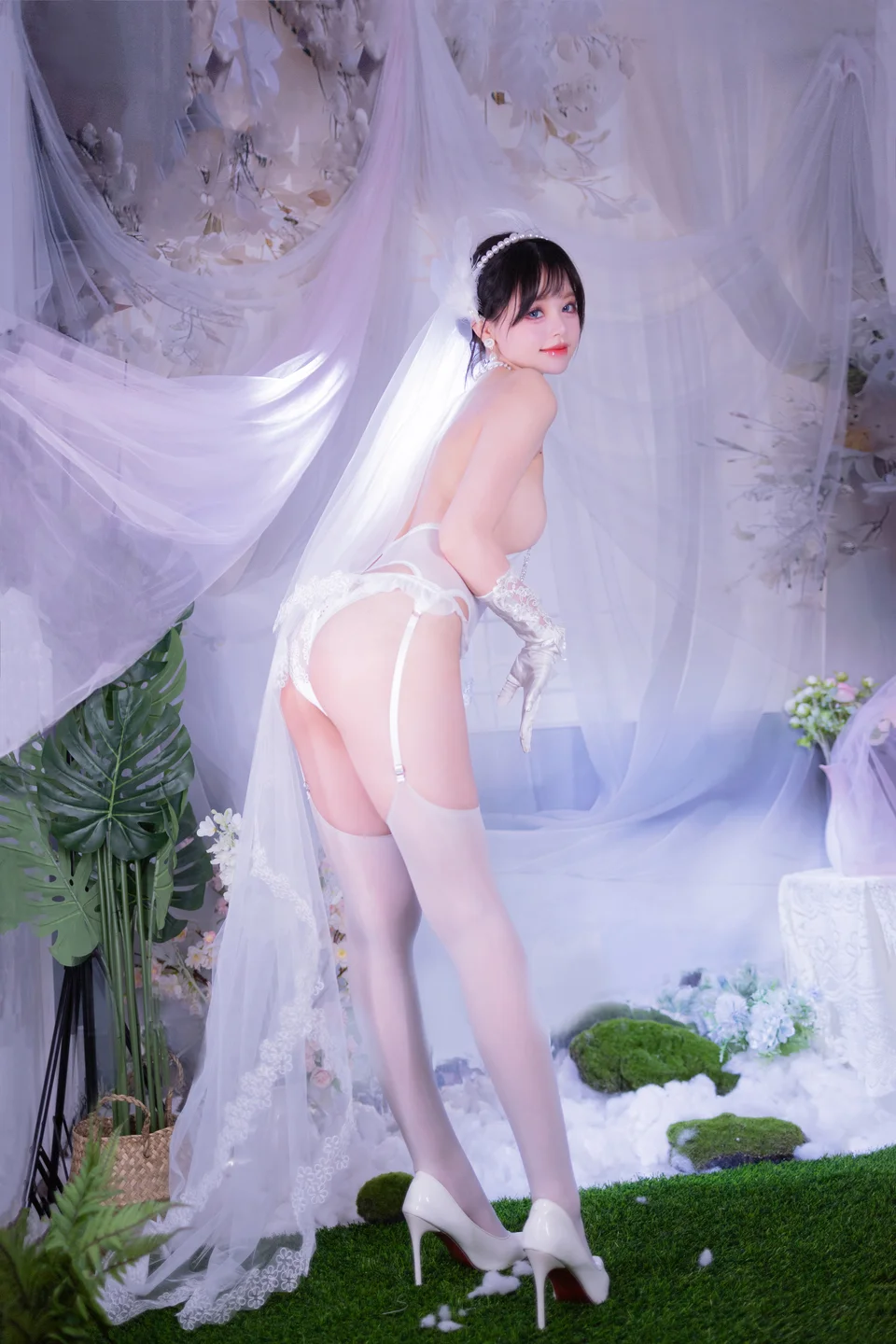 星黛鹿鹿 - No.015 白丝花嫁 [53P-576MB] tg@simisebaisi 【丝足阁】008.webp